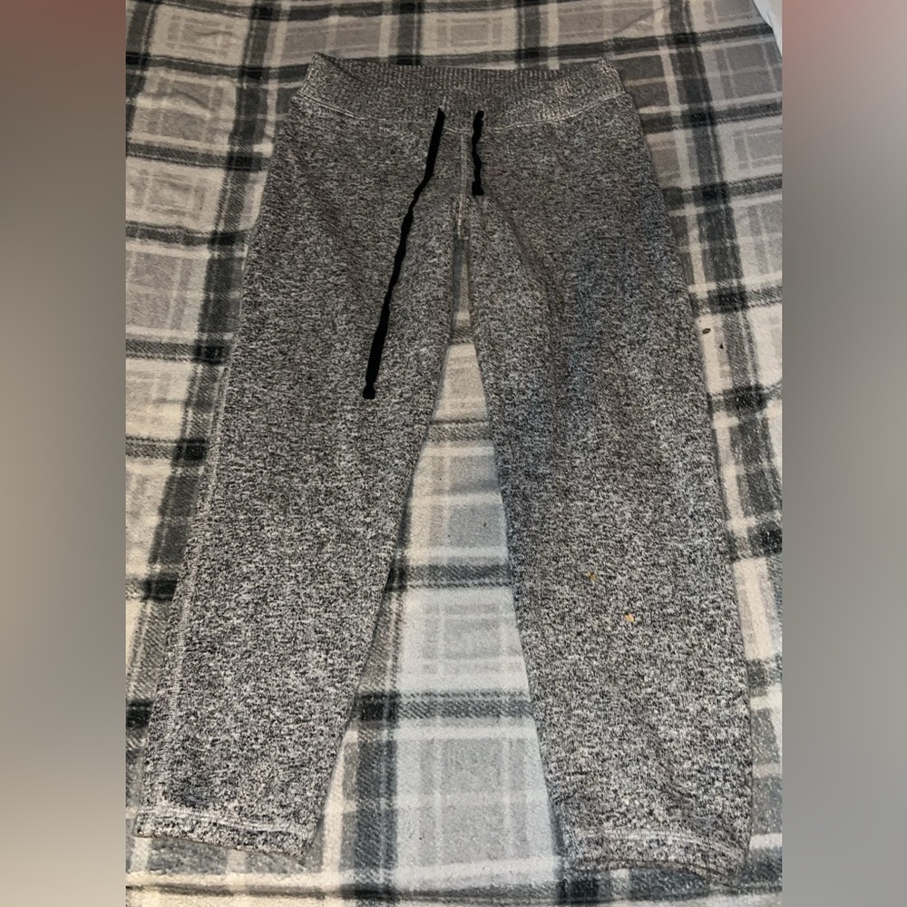 Kids Gray Cozy Drawstring Jogger Pants
